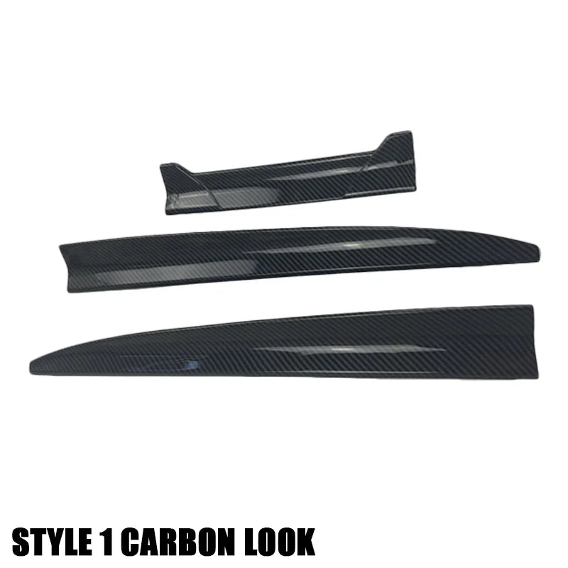 Universeller Dachkantensch spoiler DIY ABS Carbon-Optik Schwarz Matt - Rückansicht 2 - Becquet Voiture