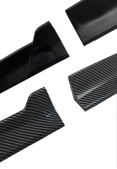 Becquet Universel Toit DIY ABS Look Carbone Noir Mat - vue de dessus - Becquet Voiture
