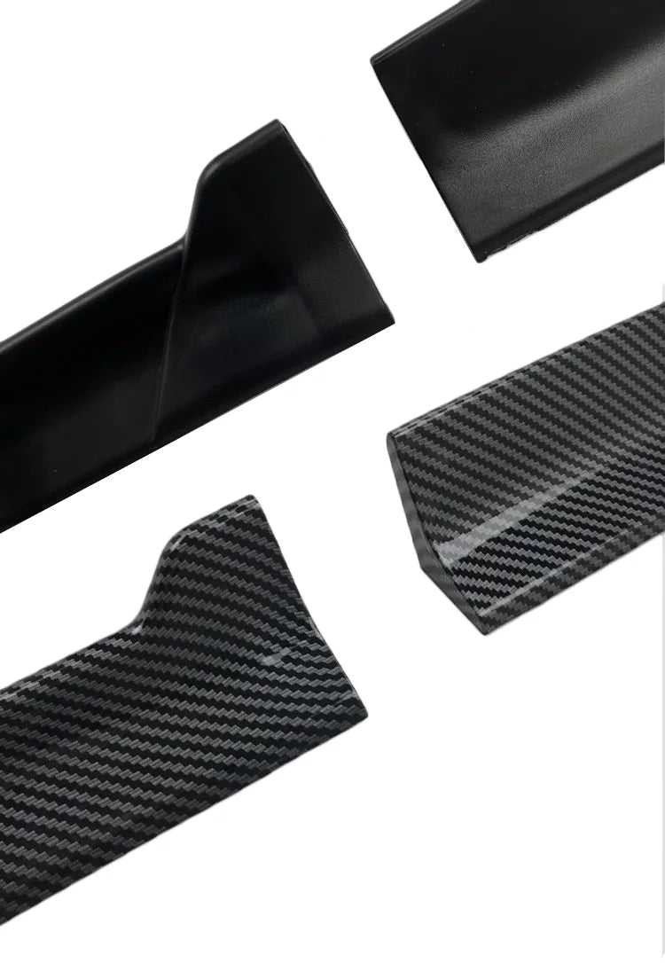 Universeller Dachkantensch spoiler DIY ABS Carbon-Optik Schwarz Matt - Draufsicht - Becquet Voiture