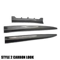 Universeller Dachkantensch spoiler DIY ABS Carbon-Optik Schwarz Matt - Vorderansicht 2 - Becquet Voiture
