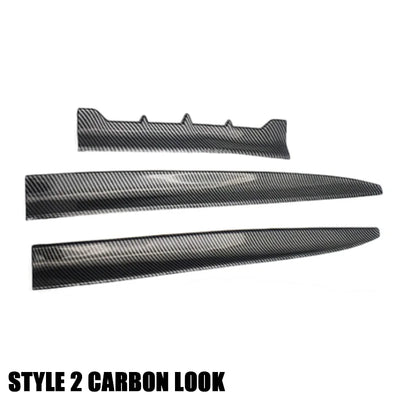 Becquet Universel Toit DIY ABS Look Carbone Noir Mat - vue de face 2 - Becquet Voiture