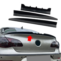 Universeller Dachkantensch spoiler DIY ABS Carbon-Optik Schwarz Matt - Dreiviertelansicht - Becquet Voiture