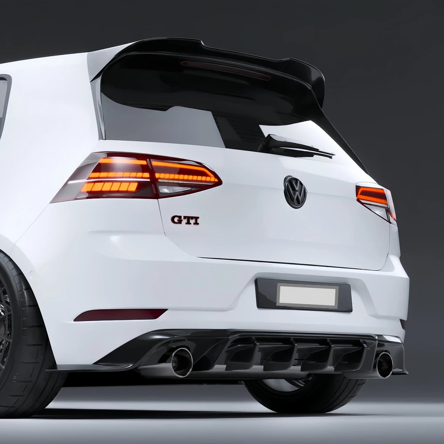 Becquet Volkswagen Golf 7 GTI - vue de face - Becquet Voiture