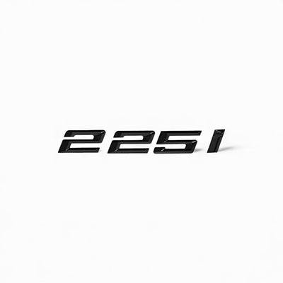BMW Série 2 F22 Badge Coffre Noir Brillant Motorisation - vue arrière - Becquet Voiture
