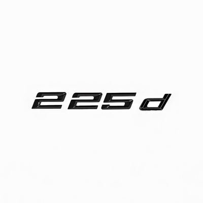 BMW Série 2 F22 Badge Coffre Noir Brillant Motorisation - vue rapprochée - Becquet Voiture