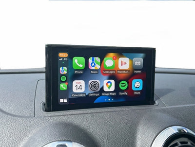 Boîtier Android Auto Apple CarPlay Audi A3 S3 RS3 8V - vue de face - Becquet Voiture