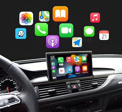 Boîtier Autoradio Android Auto CarPlay Audi A3 S3 RS3 8P - packshot studio - Becquet Voiture