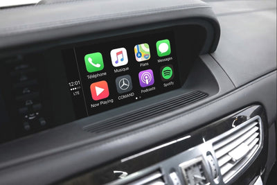 Boîtier Autoradio Connecté Android Auto Apple CarPlay Mercedes CL C216 - vue de face - Becquet Voiture