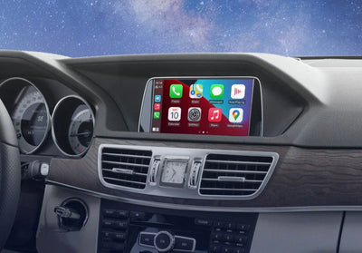 Boîtier Autoradio Connecté Android Auto Apple CarPlay Mercedes Classe C W204 - vue de face - Becquet Voiture