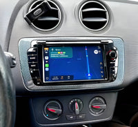 Boîtier Autoradio Connecté Android Auto Apple CarPlay Seat Ibiza 6J - installé sur véhicule - Becquet Voiture