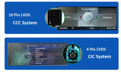 Boîtier Autoradio Connecté Android Auto CarPlay BMW Série 1 E81 E87 - détail du montage - Becquet Voiture