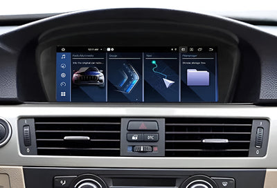 Boîtier Autoradio Connecté Android Auto CarPlay BMW Série 6 E63 E64 CCC CIC - vue de profil - Becquet Voiture