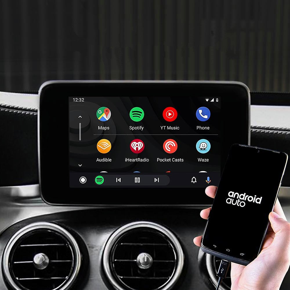 Boîtier Autoradio Connecté Android Auto CarPlay Mercedes SL R231 NTG - vue de face - Becquet Voiture