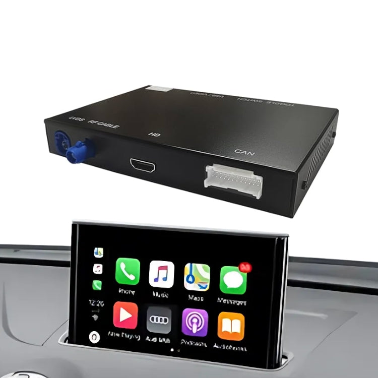 Boîtier Carplay Android Apple Audi A3 8V - vue de trois-quarts - Becquet Voiture