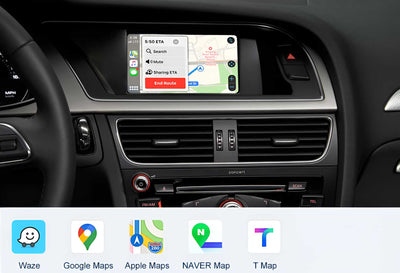 Boîtier CarPlay Android Auto Audi A5 B8 2007-2012 MMI - vue arrière - Becquet Voiture