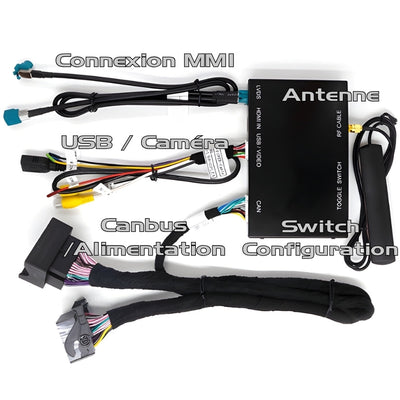 Boitier Carplay Android Auto Audi A6 C7 A7 - installé sur véhicule - Becquet Voiture