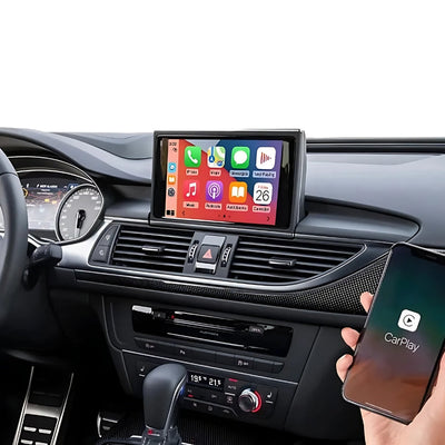 Boitier Carplay Android Auto Audi A6 C7 A7 - vue de profil - Becquet Voiture