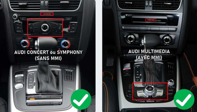 Boîtier CarPlay Android Auto Audi Q5 2009-2015 MMI - packshot studio - Becquet Voiture