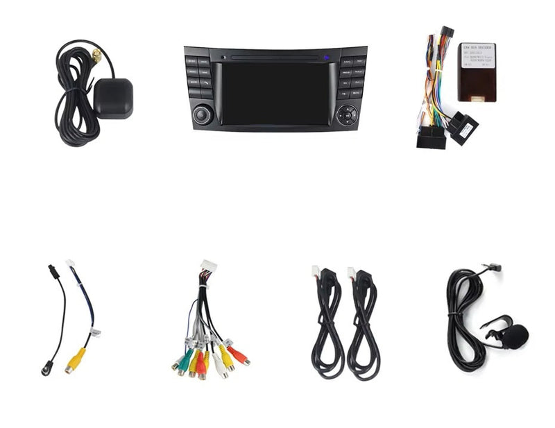 Boîtier CarPlay Android Auto Mercedes CLS W219 2003-2011 - installé sur véhicule - Becquet Voiture