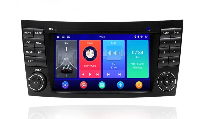 Boîtier CarPlay Android Auto Mercedes CLS W219 2003-2011 - vue de face - Becquet Voiture