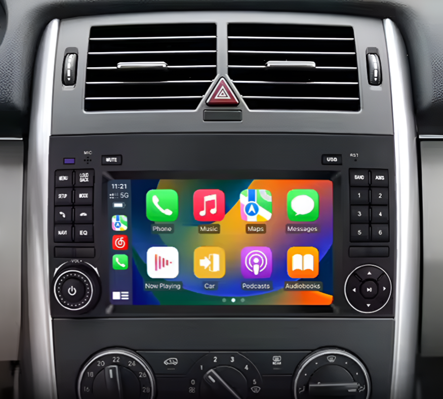 Boîtier CarPlay Android Auto Mercedes Viano Vito W639 2006-2014 - vue de face - Becquet Voiture