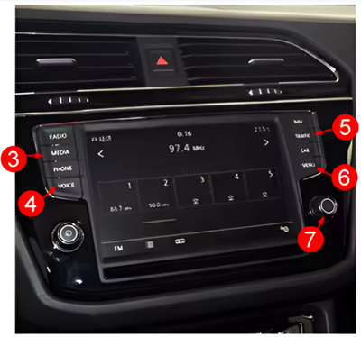 Boîtier CarPlay Android Auto sans fil VW Golf 7 2012-2020 - vue rapprochée - Becquet Voiture