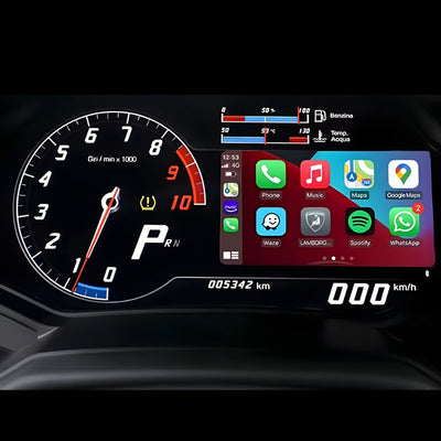Boitier CarPlay Lamborghini Huracan 2012-2019 - vue arrière - Becquet Voiture