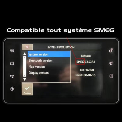 Boitier Carplay Peugeot Citroen SMEG MRN 2012-2018 - vue arrière - Becquet Voiture