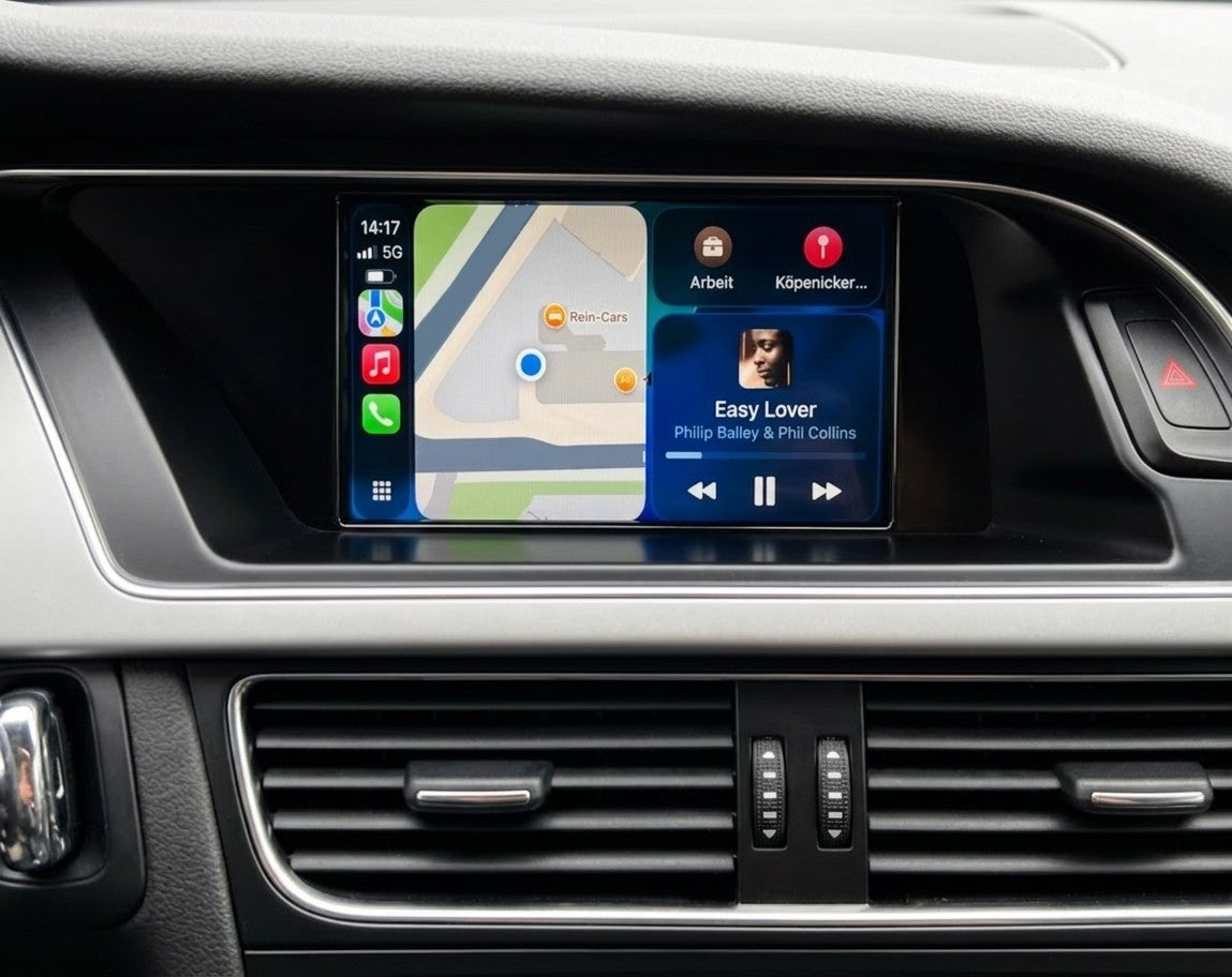 Boîtier Interface Android Auto Et Apple CarPlay Pour Audi A4 S4 B8 2007-2016 - vue de face - Becquet Voiture