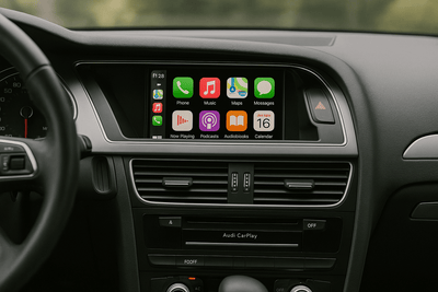 Boîtier Interface Android Auto Et Apple CarPlay Pour Audi A4 S4 B8 2007-2016 - vue de profil - Becquet Voiture