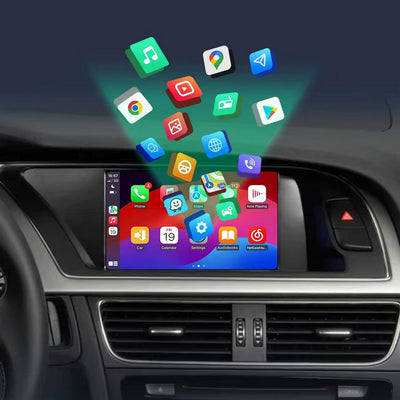 Boîtier Interface Android Auto Et Apple CarPlay Pour Audi A5 B8 MMI - vue de trois-quarts - Becquet Voiture
