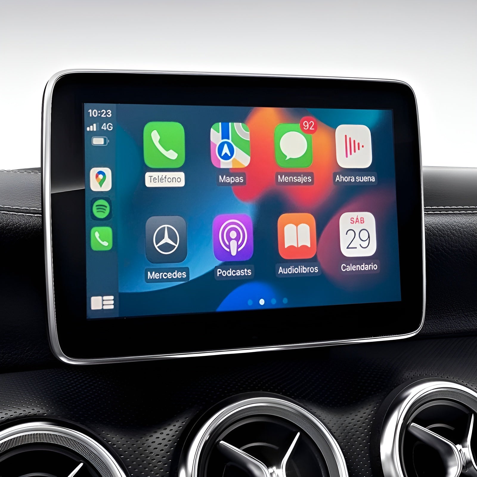 Boîtier Interface CarPlay Android Auto Mercedes Classe A W176 NTG - vue de face - Becquet Voiture