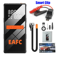 Booster de Batterie Démarreur 1200A 12V avec Compresseur d'Air - détail du montage - Becquet Voiture