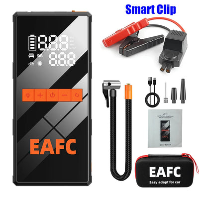 Booster de Batterie Démarreur 1200A 12V avec Compresseur d'Air - vue rapprochée - Becquet Voiture
