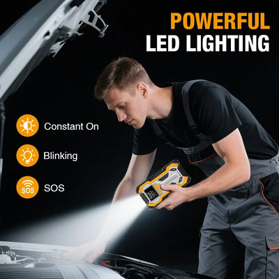 Booster de Batterie Démarreur 7000A 12V avec Compresseur 160 PSI - packshot studio - Becquet Voiture