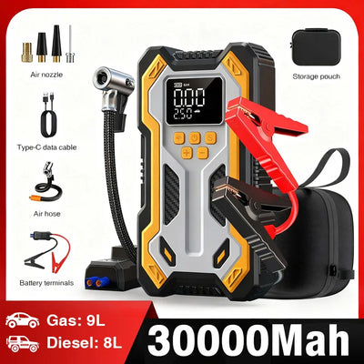Booster de Batterie Démarreur 7000A 12V avec Compresseur 160 PSI - vue de face - Becquet Voiture