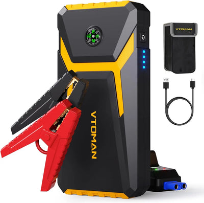 Booster de Batterie Démarreur de Secours 2000A 12V - détail du montage - Becquet Voiture