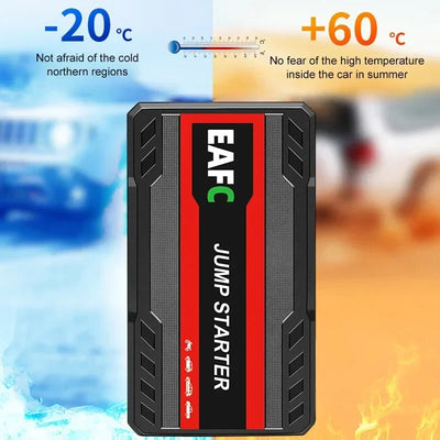 Booster de Batterie Démarreur de Secours 600A 12V avec Lampe LED - vue arrière - Becquet Voiture