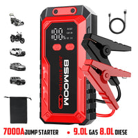 Booster de Batterie Démarreur de Secours 7000A 12V - vue de dessus - Becquet Voiture