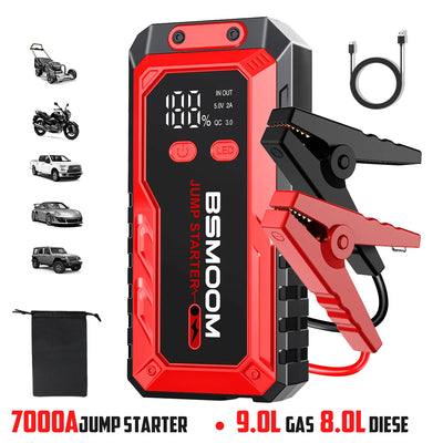 Booster de Batterie Démarreur de Secours 7000A 12V - vue de dessus - Becquet Voiture