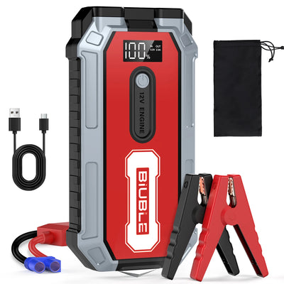 Booster de Batterie Démarreur de Secours 7000A 12V - vue rapprochée - Becquet Voiture