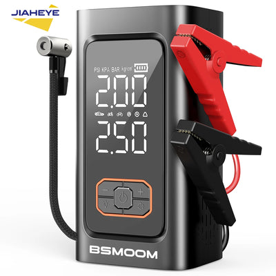 Booster de Batterie Voiture 12V 26800mAh avec Compresseur d'Air - en situation - Becquet Voiture