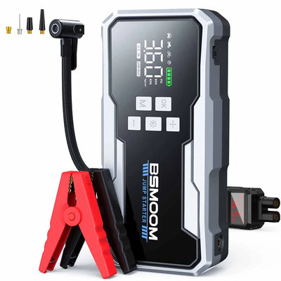 Booster de Batterie Voiture 12V 26800mAh avec Compresseur d'Air - vue de dessus - Becquet Voiture