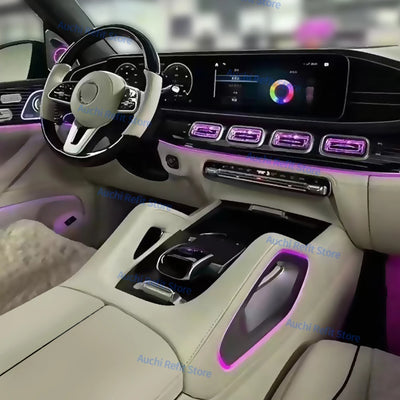 Bouches d'Aération Lumière d'Ambiance Mercedes GLE GLS - installé sur véhicule - Becquet Voiture