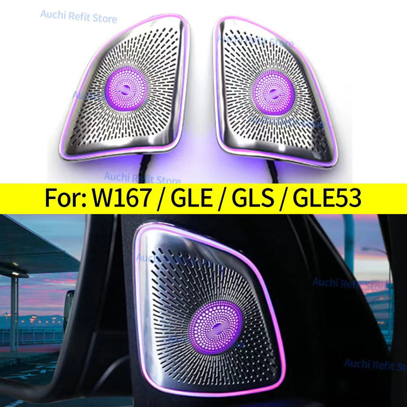 Bouches d'Aération Lumière d'Ambiance Mercedes GLE GLS - vue arrière 2 - Becquet Voiture