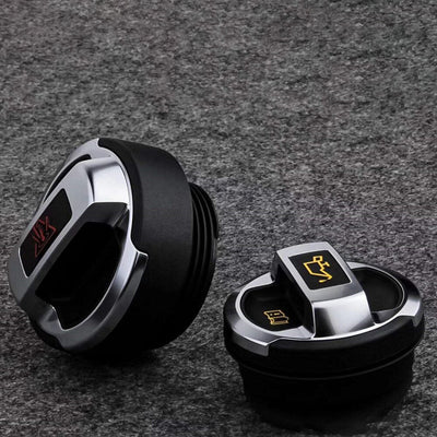 Bouchon Alu Huile Eau Type Audi R8 VW Golf - installé sur véhicule - Becquet Voiture