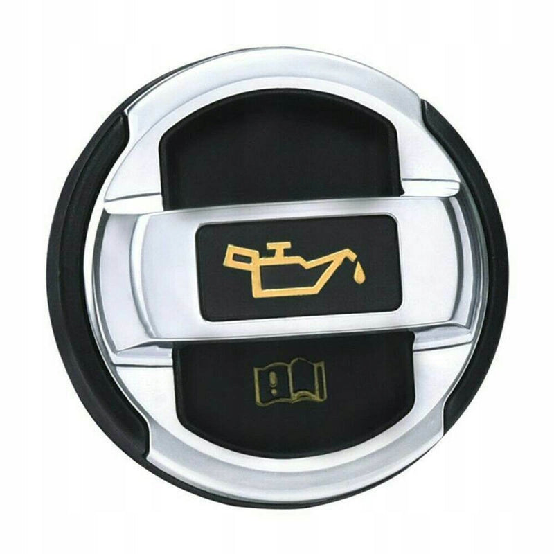 Aluminum Oil Cap Water Type Audi R8 VW Golf - rear view - Becquet Voiture