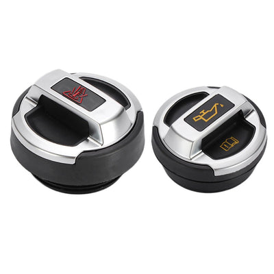 Bouchon Alu Huile Eau Type Audi R8 VW Golf - vue de face - Becquet Voiture