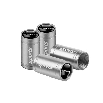 Bouchon Valve Audi Quattro argent - vue arrière - Becquet Voiture