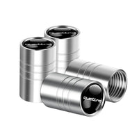 Bouchon Valve Audi Quattro argent - vue de profil - Becquet Voiture